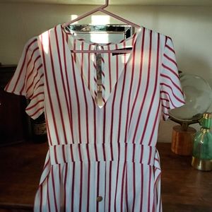 SOLD• Striped midi dress